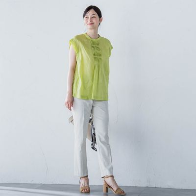 シェルタリングドライオックステーパードパンツ≪洗濯機で洗える≫