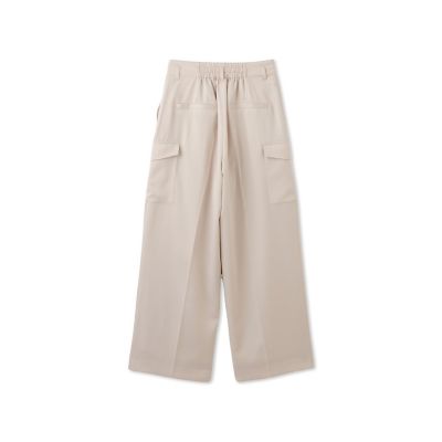 ストレッチカーゴサテンパンツ≪洗濯機で洗える≫
