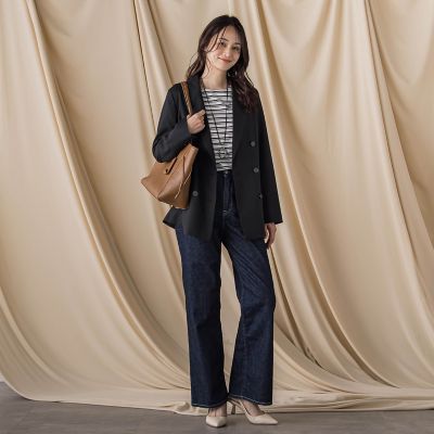 【ＪＡＰＡＮ　ＢＬＵＥ　ＪＥＡＮＳ】デニムワイドパンツ≪洗濯機で洗える≫