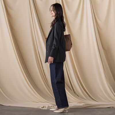 【ＪＡＰＡＮ　ＢＬＵＥ　ＪＥＡＮＳ】デニムワイドパンツ≪洗濯機で洗える≫