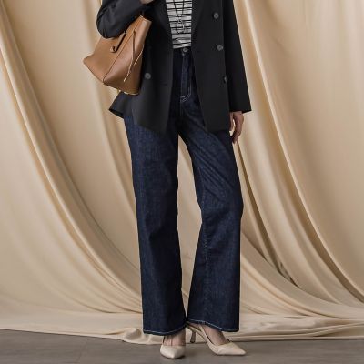 【ＪＡＰＡＮ　ＢＬＵＥ　ＪＥＡＮＳ】デニムワイドパンツ≪洗濯機で洗える≫