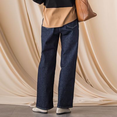 【ＪＡＰＡＮ　ＢＬＵＥ　ＪＥＡＮＳ】デニムワイドパンツ≪洗濯機で洗える≫