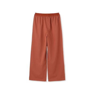 サテンコードワイドパンツ≪セットアップ対応／洗濯機で洗える≫