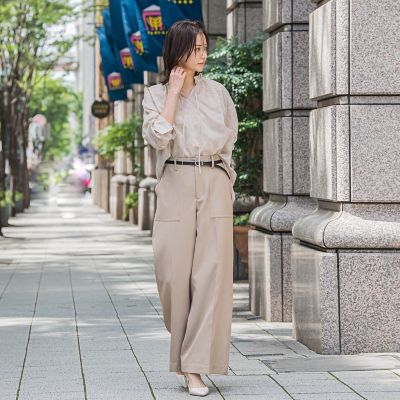 タックレスワイドチノパンツ≪洗濯機で洗える≫ | LAUTREAMONT (Women