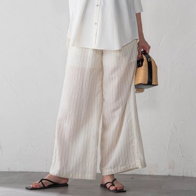 【SALE】LAUTREAMONT (Women)/ロートレアモン TRストライプパンツ 21ホワイト系その他 パンツ・ズボン【三越伊勢丹/公式】