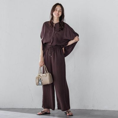 【新品タグ付き】LAUTREAMONT ストライプジャケット Lきれいめ 通勤 WEB限定】TRストライプパンツ | LAUTREAMONT (Women)/ロート