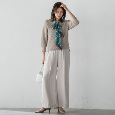 LAUTREAMONT (Women)/ロートレアモン エアリースエード調プルオンパンツ&#8810;洗濯機で洗える&#8811; 12ベージュ パンツ・ズボン【三越伊勢丹/公式】