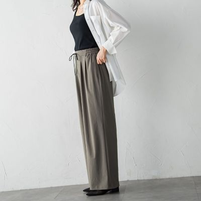 ✨極美品✨LAUTREAMONT ロートレアモン　スーツ　ノーカラー　パンツ　M ロートレアモン LAUTREAMONT ソアパールテーパードパンツ