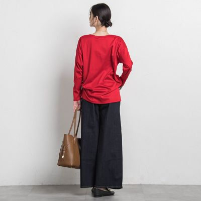 WEB限定】365デニムパンツ ワイドシルエット≪洗える
