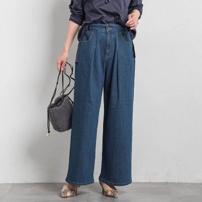 LAUTREAMONT (Women)/ロートレアモン 365デニムパンツ ワイドシルエット&#8810;洗える&#8811; 07ブルー パンツ・ズボン【三越伊勢丹/公式】