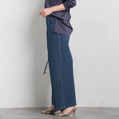 WEB限定】365デニムパンツ ワイドシルエット≪洗える