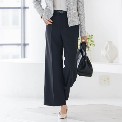 ＜LAUTREAMONT (Women)＞トリクシオンワイドパンツ≪セットアップ対応／手洗い可能≫