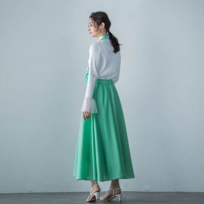 シアーバンブーサーキュラースカート