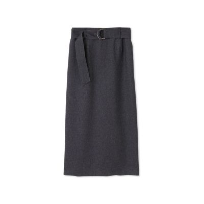 ハイウエストナロースカート≪洗える／シワになりにくい≫