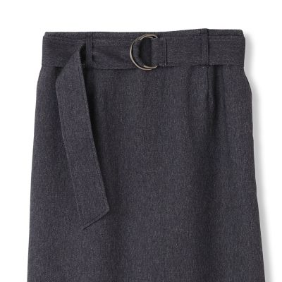 ハイウエストナロースカート≪洗える／シワになりにくい≫