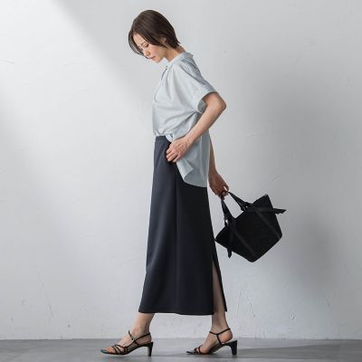 【ＷＥＢ限定】【３サイズ】ソフトストレッチダンボールナロースカート≪洗える／ＵＶカット／吸水≫