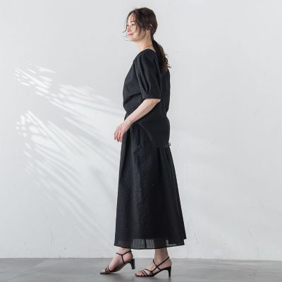 オーガンジーリップルスカート≪洗濯機で洗える≫