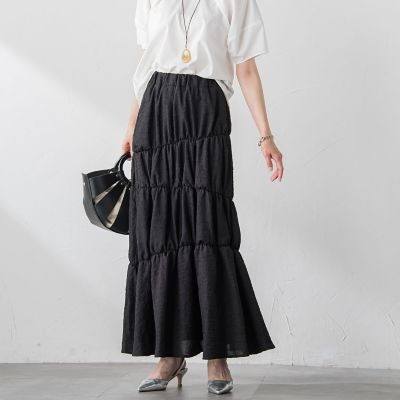 ＜LAUTREAMONT (Women)＞【ＷＥＢ＆一部店舗限定】イレギュラーシャーリングスカート