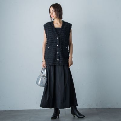 タフタフレアースカート≪洗濯機で洗える≫