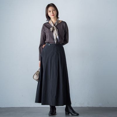 タフタフレアースカート≪洗濯機で洗える≫
