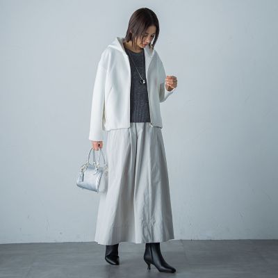 タフタフレアースカート≪洗濯機で洗える≫