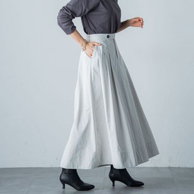 タフタフレアースカート≪洗濯機で洗える≫