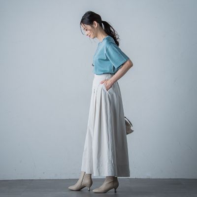 タフタフレアースカート≪洗濯機で洗える≫