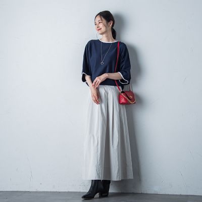 タフタフレアースカート≪洗濯機で洗える≫
