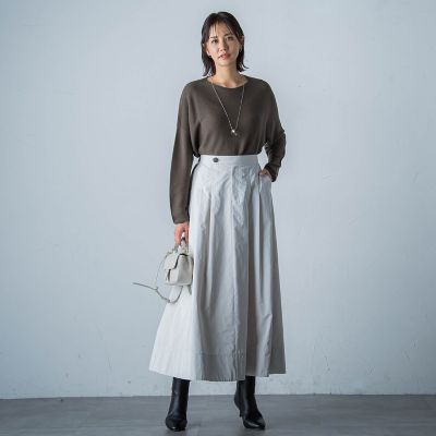 タフタフレアースカート≪洗濯機で洗える≫