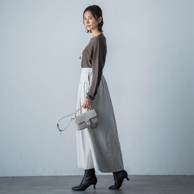 タフタフレアースカート≪洗濯機で洗える≫