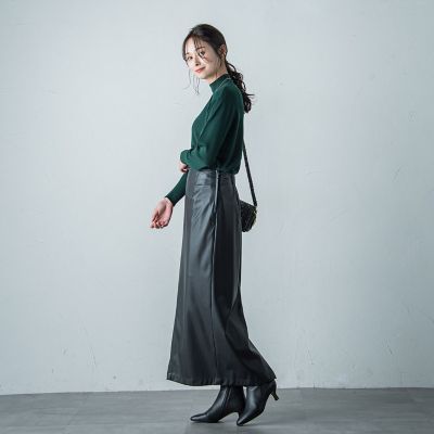 ２ＷＡＹ合皮スカート≪洗濯機で洗える≫