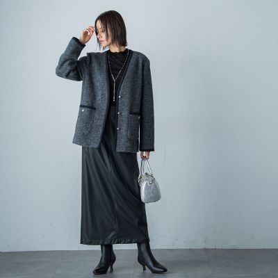 ２ＷＡＹ合皮スカート≪洗濯機で洗える≫