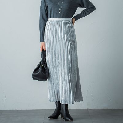 カタログ掲載】シャイニープリーツスカート≪洗濯機で洗える