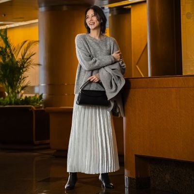 Yumin Ha プリーツスカート BPF01_311_3111-48020_3805?$
