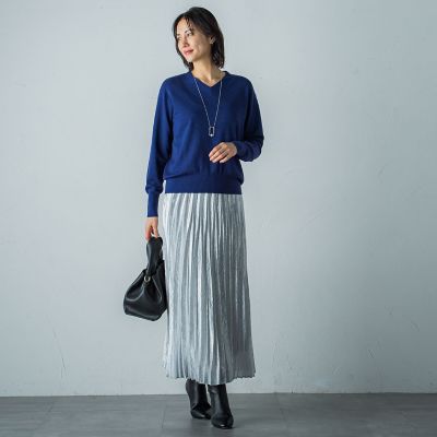 カタログ掲載】シャイニープリーツスカート≪洗濯機で洗える