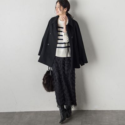 フリンジジャガードナロースカート