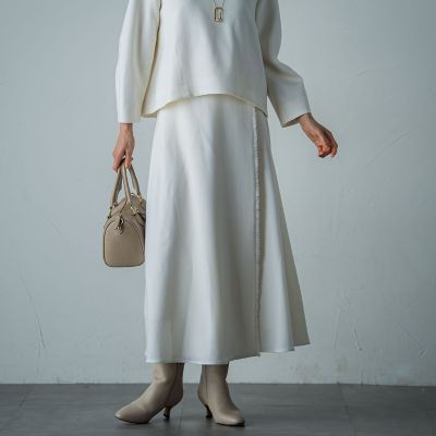 【SALE】LAUTREAMONT (Women)/ロートレアモン スターダストサキソニースカート&#8810;セットアップ対応&#8811; 02オフホワイト ロングスカート【三越伊勢丹/公式】