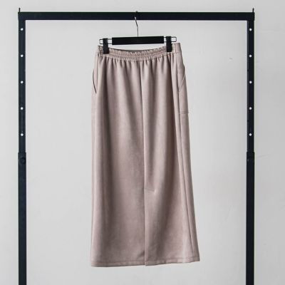 【ＷＥＢ限定】スエードナローロングスカート≪セットアップ対応／洗濯機で洗える≫