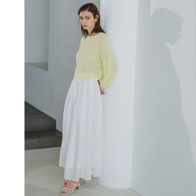 ＜LAUTREAMONT (Women)＞シアーフレアースカート≪洗濯機で洗える≫