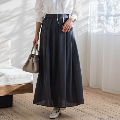 【SALE】LAUTREAMONT (Women)/ロートレアモン シアーフレアースカート&#8810;洗濯機で洗える&#8811; 20チャコールグレ ロングスカート【三越伊勢丹/公式】