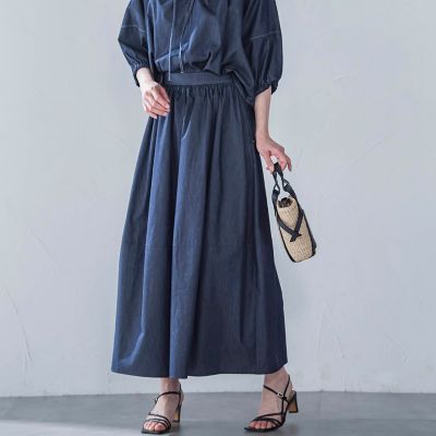 WEB限定】極上ライトデニムスカート≪洗濯機で洗える