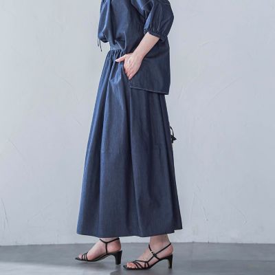 WEB限定】極上ライトデニムスカート≪洗濯機で洗える
