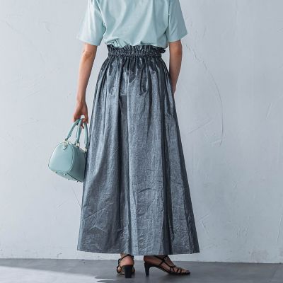 フォイルギャザースカート≪手洗い可能≫
