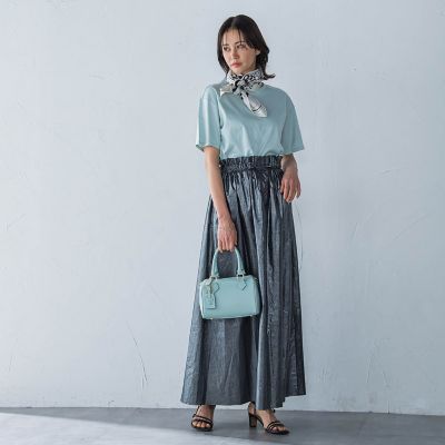 フォイルギャザースカート≪手洗い可能≫