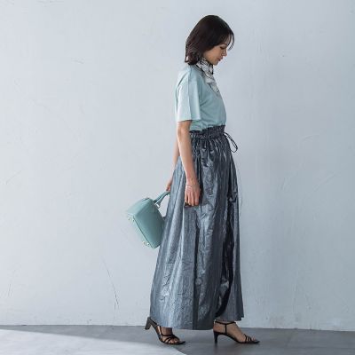 フォイルギャザースカート≪手洗い可能≫