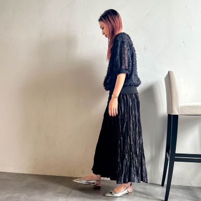 【ＷＥＢ限定】グリッターシャイニープリーツスカート