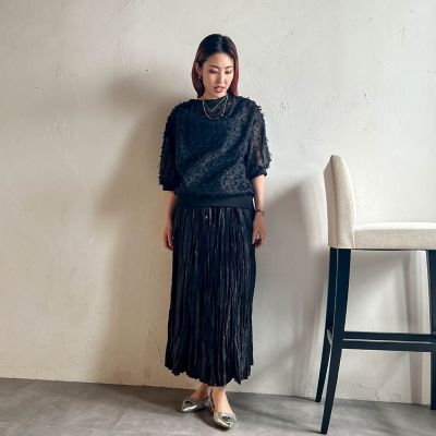 【ＷＥＢ限定】グリッターシャイニープリーツスカート