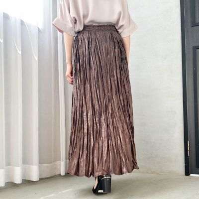 【ＷＥＢ限定】グリッターシャイニープリーツスカート