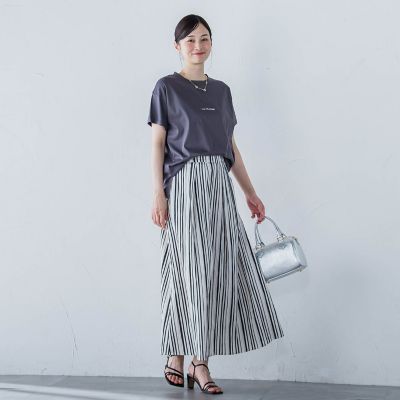 ワッシャーストライプスカート≪手洗い可能≫ | LAUTREAMONT (Women