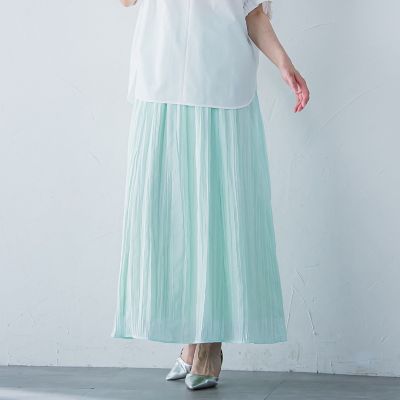 リンクルリッドエアリースカート≪洗濯機で洗える